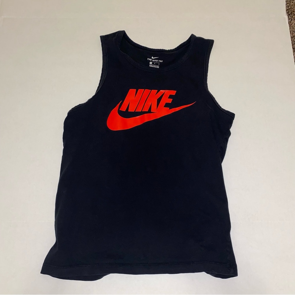 Nike Tank Top in Black with Red Logo